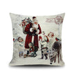 Christmas linen pillowcase