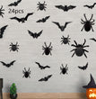 Halloween Bat Spider Wall Stickers Three-dimensional Decoration Window Scene Layout Wall Stickers 12