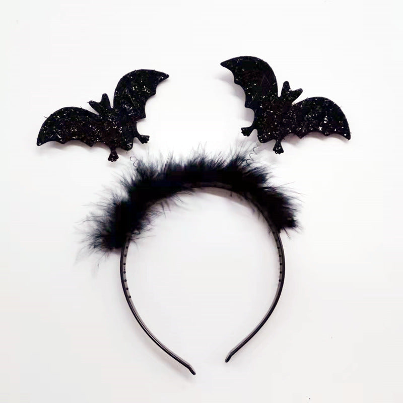 Halloween Headband Bat Hair Band Ghost Festival Party Atmosphere Decoration Spider Wool Tops Headband