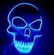 Halloween Skeleton Mask LED Glow Scary Mask