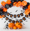 Bat Sticker Halloween Black Orange Party Decoration