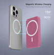 Sctselct Magnetic Wireless Power Bank, 8000Mah, Selfie Light