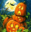 Diamond Painting Halloween Embroidery Pumpkin Full Square Diamond Mosaic Cartoon