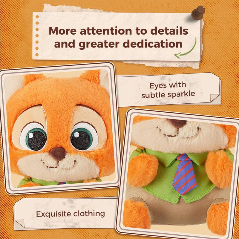 Disney Zootopia 2 Feature Plush Judy Hopps and Plush Nick Wilde - Plush Toys for Kids and Preschoolers - Stuffed Animal Movie Toys for Kids and Collectors -Plush Toys Gifts for Friends Family Kids Christmas New Year Chidlren Day Gifts(11")