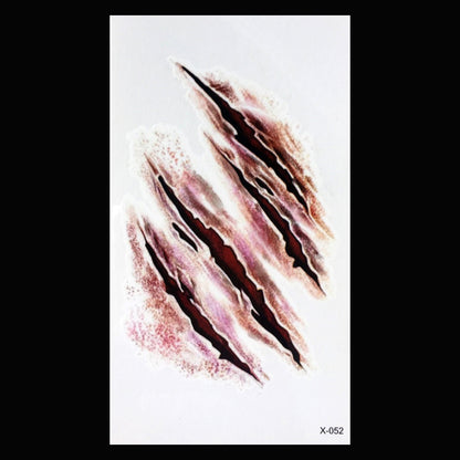 Halloween New Scar Tattoo Stickers Wound