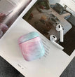 Compatible with Apple, White Marble Case for Airpods Earphone Case