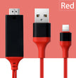 Type-C To HDMI Three In One Mobile Phone Projection Cable