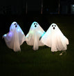 Halloween Skull Ghost Ornament Horror Outdoor Glowing Ghost Stake For Home Bar Haunted House Decoration