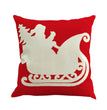 Christmas linen pillowcase