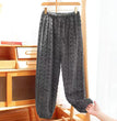Pajamas Women's Polyester Trousers Coral Fleece Thickened Warm Pants