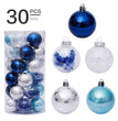 6cm/30Pcs transparent christmas ball set