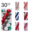 6cm/30Pcs transparent christmas ball set