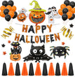 Halloween Pumpkins Balloon Decoration Bat Helium Balloons Halloween Home Decoration