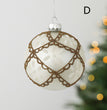 Glass Ball Drop Ball Hand Drawn Christmas Ball Christmas Tree Pendant