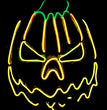 Halloween LED Mask Fluorescent Pumpkin