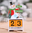 Christmas wooden calendar decorations