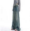 Washed Raw Edge Jeans For Women