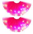 Magical & Luminous  LED Princess Halloween Tutu Skirt Sequins Shiny Skirt