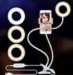 LED Selfie Ring Light for Live Adjustable Makeup Light-8cm Stand