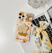 Autumn Leaves And Flowers With Bow Silk Scarf Phone Cases
