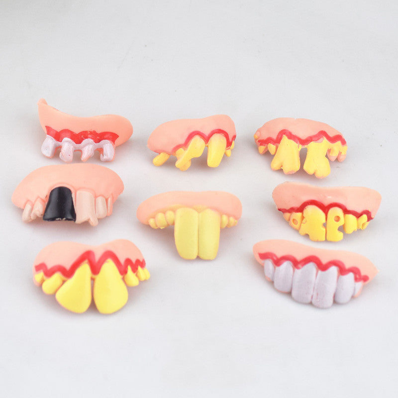 Fashion Simple Halloween Weird Fake Teeth Toys