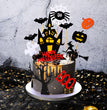 Stylish Halloween Decoration Birthday Cake Card