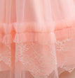 Girls' Lace Stitching Umbrella Princess Dress