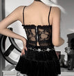 Dark Wind European And American Halloween New Lace Mesh Halter Top