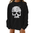 Halloween Creative Theme Print Loose Sweater