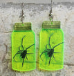 Halloween Ghost Fluorescent Acrylic Horror Spider Skull Earrings