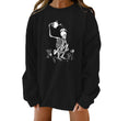 Halloween Creative Theme Print Loose Sweater