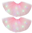 Magical & Luminous  LED Princess Halloween Tutu Skirt Sequins Shiny Skirt
