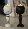Three-dimensional Skull Column Candlestick Home Decoration