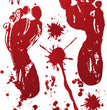 Halloween blood fingermark stickers