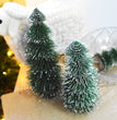 Mini Christmas Tree with Pine Needles Flocking Christmas Tree with White Cedar Tabletop Small Christmas Tree Tabletop Decoration