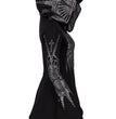 Halloween Cosplay Hoodie Women's Punk Black Long Hooded Printed Sweater