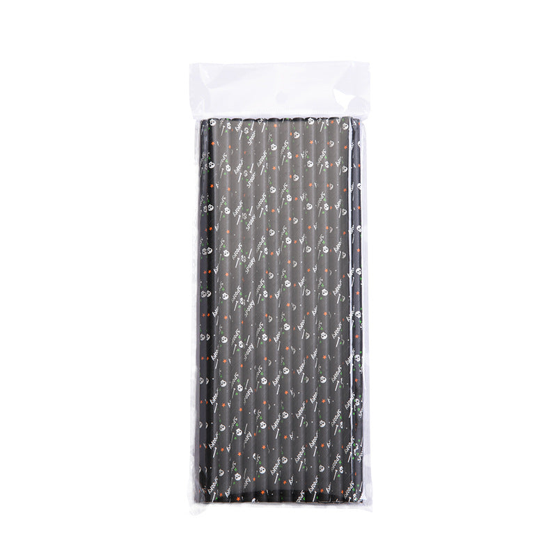 Halloween Party Paper Disposable Straw