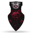 Halloween clown print triangle scarf