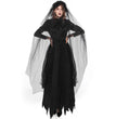 Scary Women's Cosplay Costumes Halloween Party Carnival Wedding Bride Dress Evil Ghost Vampire Anime Game Outfit Headwear