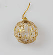 Gold dusted scaly Christmas ball