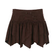 Women's Irregular Lace-up Waist Skirt