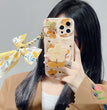 Autumn Leaves And Flowers With Bow Silk Scarf Phone Cases