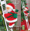Climbing Ladder Electric Santa Claus Climbing Red Ladder Doll Toy