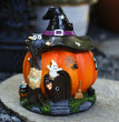 Halloween Witch Pumpkin House Decoration Ornaments Luminous Resin