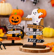 Ghost Festival Decoration Supplies Halloween Pumpkin Letters Wooden Decoration