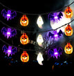 Colorful Lights String Halloween Decoration Spider Bat Ghost