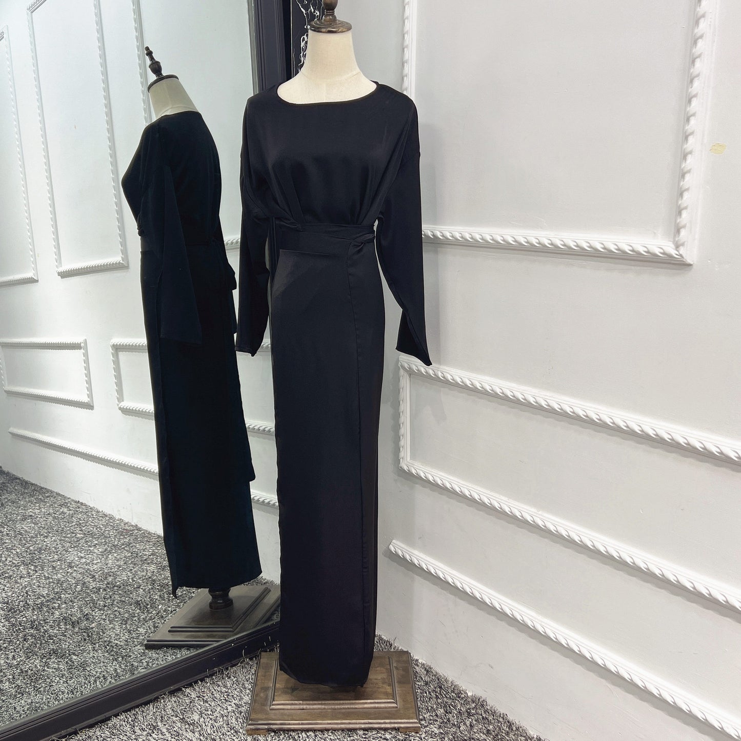 Soft Waist Dress Satin Women