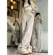 Hong Kong Style Floral Jeans For Women