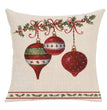 Christmas linen pillowcase