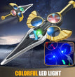 LED Flying Spin Sword Toy with Wrist Remote & Extra Batteries